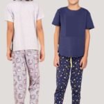 PIJAMA LARGA MANGA CORTA NIÑO